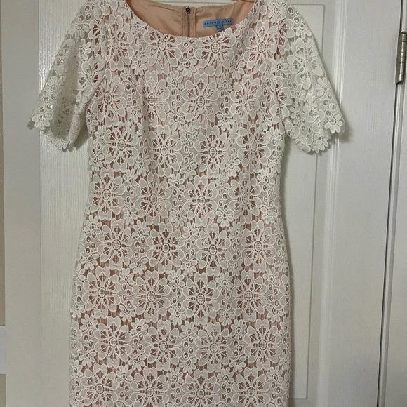 ANTONIO MELANI | Dresses | Antonio Melani Edith Floral Lace Dress Ivory |  Poshmark